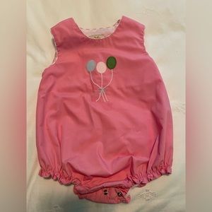 TBBC Brooksy Bubble Hamptons Hot Pink Gingham & Balloon Appliqué, size 2T